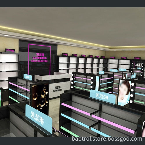 Newest design artificial stone display store fixture